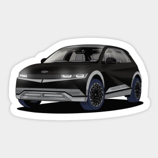 Hyundai Ioniq 5 Black Electric Car Sticker